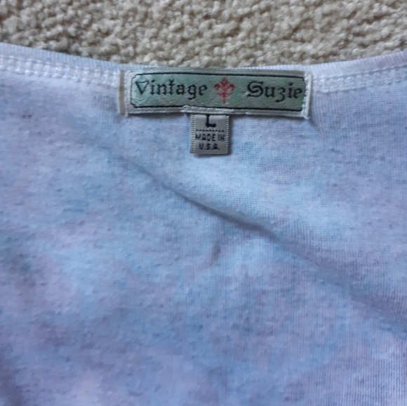 Vintage Suzie Women's 3/4 Sleeve Top Embellished - Picture 4 of 4